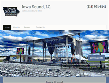 Tablet Screenshot of iowasound.com